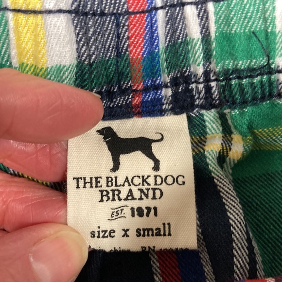 The black dog plaid jogger style pajama pant size xs - Picture 5 of 7